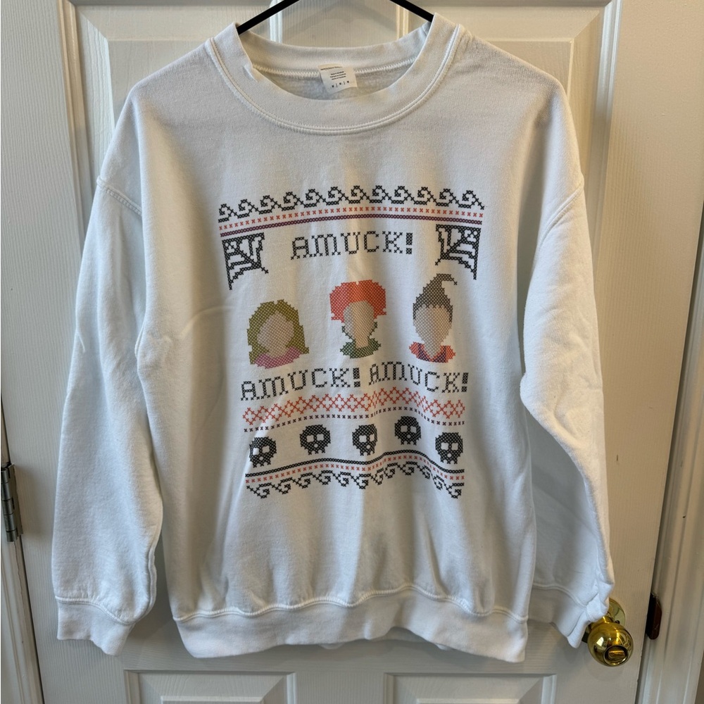 Hocus Pocus Amuck Sanderson Sisters Sweatshirt Size Medium